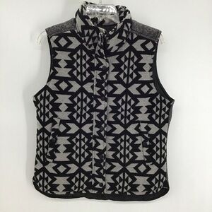 Staccato Women’s Southwestern Aztec Warm Riding Western Casual Blk/Gray Size L
